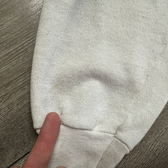 Vintage Esso Oil Crewneck Hanes Sweatshirt Esso Kids Program Size XL White - Picture 6 of 8